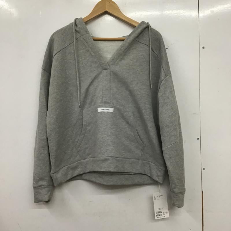 レイカズン Ray Cassin トレーナー 長袖 長袖パーカー プルオーバーパーカー スウェット FREE 無地 灰 / グレー / gray レディース USED 古着 中古 10160107