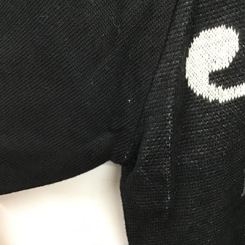 クーパー COOPER ニット、セーター 半袖 半袖ニットカットソー ポロシャツ FREE プリント 黒 / ブラック / black レディース USED 古着 中古 10160109