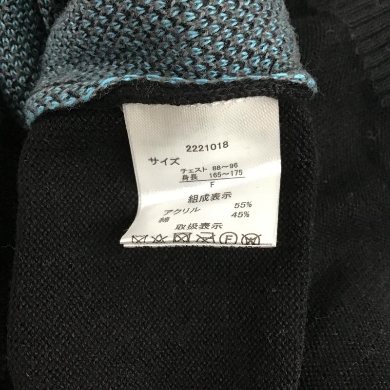 クーパー COOPER ニット、セーター 半袖 半袖ニットカットソー ポロシャツ FREE プリント 黒 / ブラック / black レディース USED 古着 中古 10160109