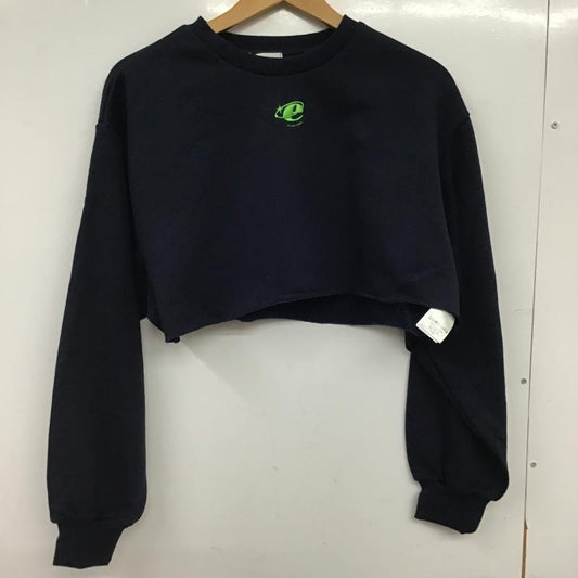 エヴリス EVRIS トレーナー 長袖 長袖トレーナー スウェット クルーネック プルオーバー FREE ロゴ、文字 紺 / ネイビー / navy レディース USED 古着 中古 10160114
