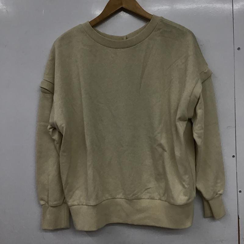 シンプリシテェ Simplicite トレーナー 長袖 3wayスウェットPO FREE 無地 アイボリー / アイボリー / レディース USED 古着 中古 10160119