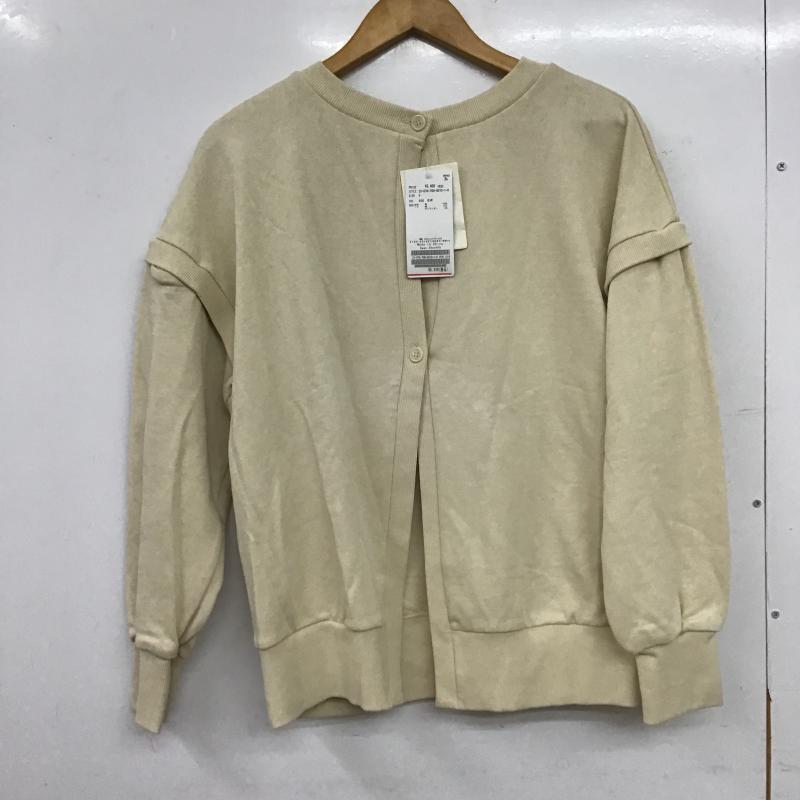 シンプリシテェ Simplicite トレーナー 長袖 3wayスウェットPO FREE 無地 アイボリー / アイボリー / レディース USED 古着 中古 10160119