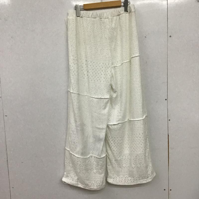 チャオパニックティピー CIAOPANIC TYPY パンツ ワークパンツ、ペインターパンツ ワイドパンツ カジュアルパンツ ワークパンツ S  白 / ホワイト / white レディース USED 古着 中古 10160125