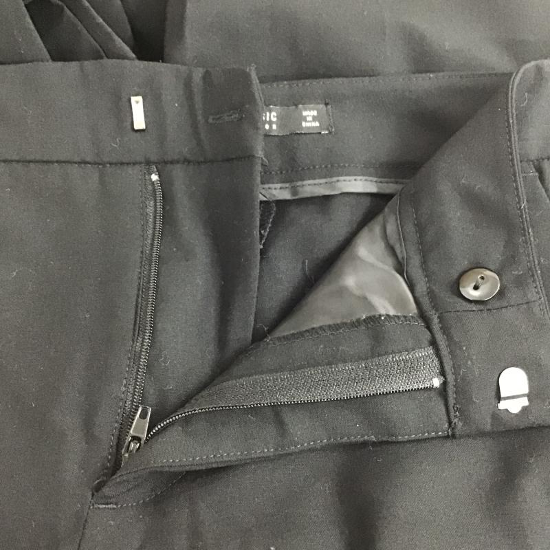 ザラベーシック ZARA BASIC パンツ スラックス スラックススリムパンツ ストレッチパンツ 32インチ 無地 黒 / ブラック / black レディース USED 古着 中古 10160126