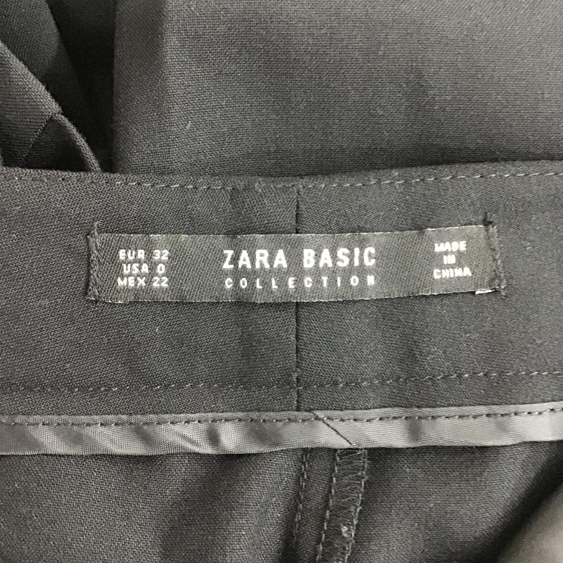 ザラベーシック ZARA BASIC パンツ スラックス スラックススリムパンツ ストレッチパンツ 32インチ 無地 黒 / ブラック / black レディース USED 古着 中古 10160126