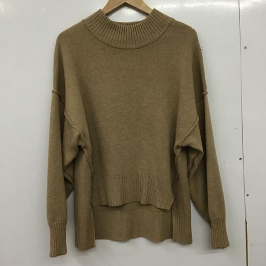 スライ SLY ニット、セーター 長袖 長袖ニットカットソー クルーネック セーター 無地 ベージュ / ベージュ / beige レディース USED 古着 中古 10160128