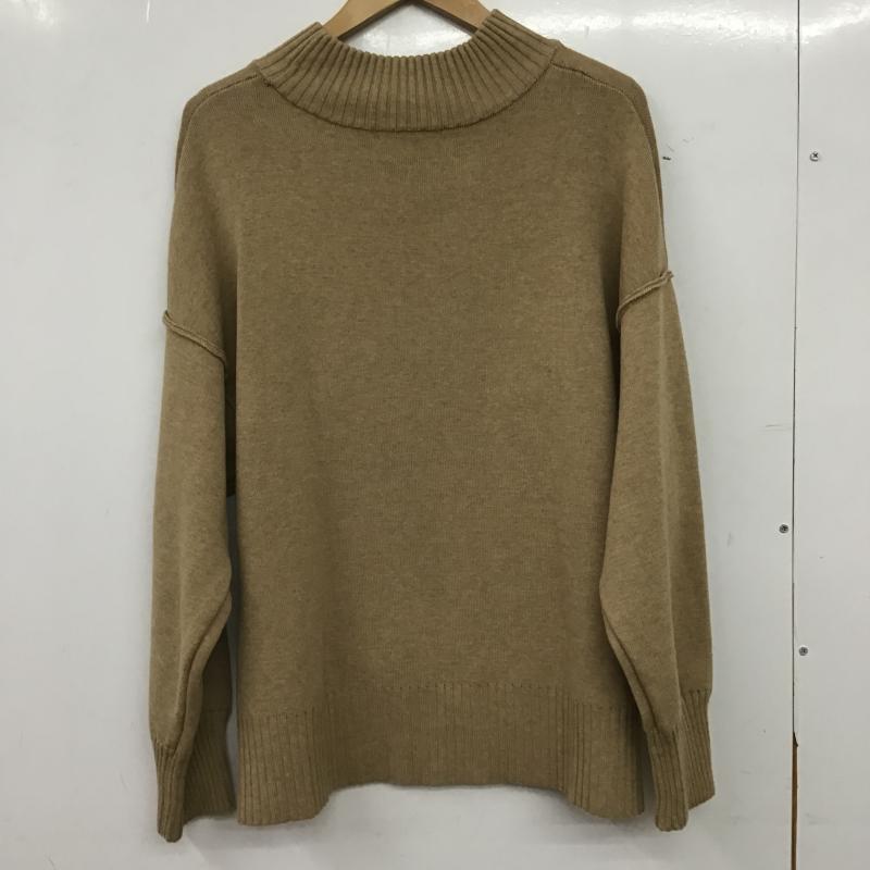 スライ SLY ニット、セーター 長袖 長袖ニットカットソー クルーネック セーター 無地 ベージュ / ベージュ / beige レディース USED 古着 中古 10160128