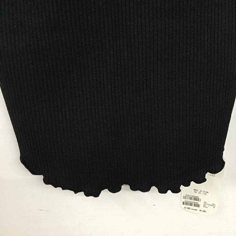 フーズフーチコ who s who Chico カットソー 長袖 長袖カットソ リブニットカットソー Vネック FREE 無地 黒 / ブラック / black レディース USED 古着 中古 10160133
