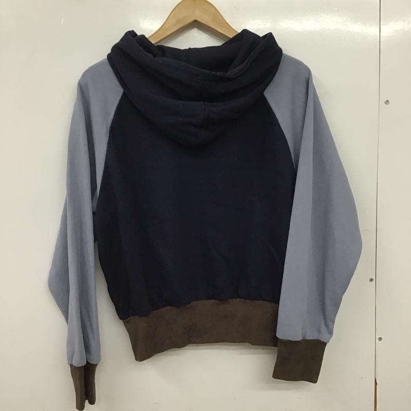 スラッピー SLOPPY パーカー 長袖 ジップアップパーカー 長袖パーカー FREE ロゴ、文字 紺 / ネイビー / navy レディース USED 古着 中古 10160134