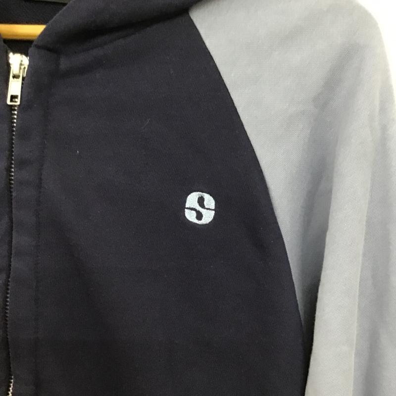 スラッピー SLOPPY パーカー 長袖 ジップアップパーカー 長袖パーカー FREE ロゴ、文字 紺 / ネイビー / navy レディース USED 古着 中古 10160134