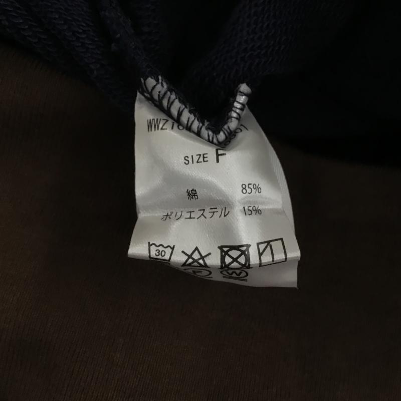 スラッピー SLOPPY パーカー 長袖 ジップアップパーカー 長袖パーカー FREE ロゴ、文字 紺 / ネイビー / navy レディース USED 古着 中古 10160134