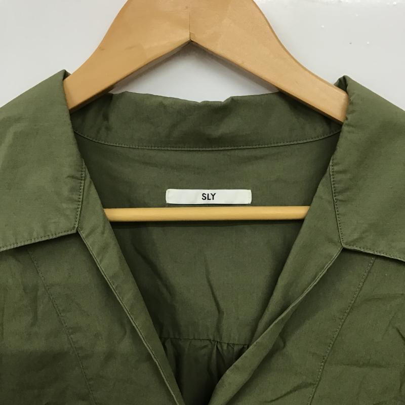 スライ SLY シャツ、ブラウス 長袖 030aay30-1770 長袖シャツ FREE 無地 カーキ / カーキ / khaki レディース USED 古着 中古 10160135