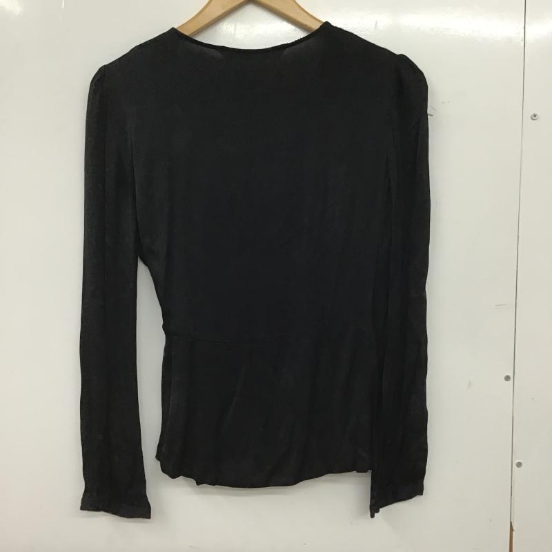 ザラウーマン ZARA WOMAN カットソー 長袖 長袖カットソー 無地カットソー S 無地 黒 / ブラック / black レディース USED 古着 中古 10160137