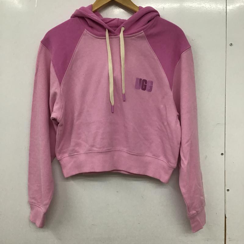アグ UGG パーカー 長袖 長袖パーカー プルオーバーパーカー スウェット S ロゴ、文字 桃 / ピンク / pink レディース USED 古着 中古 10160138