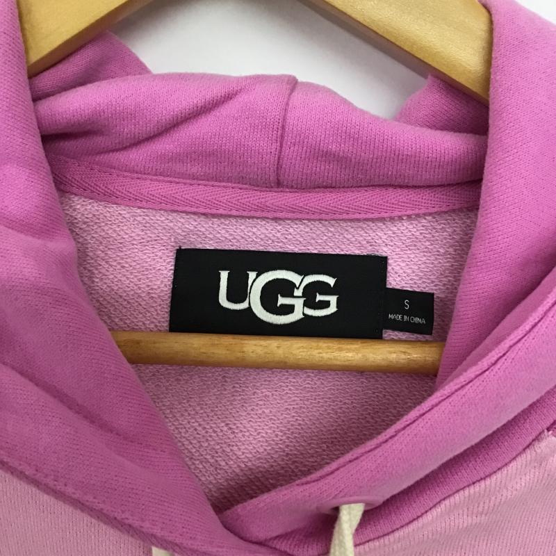 アグ UGG パーカー 長袖 長袖パーカー プルオーバーパーカー スウェット S ロゴ、文字 桃 / ピンク / pink レディース USED 古着 中古 10160138