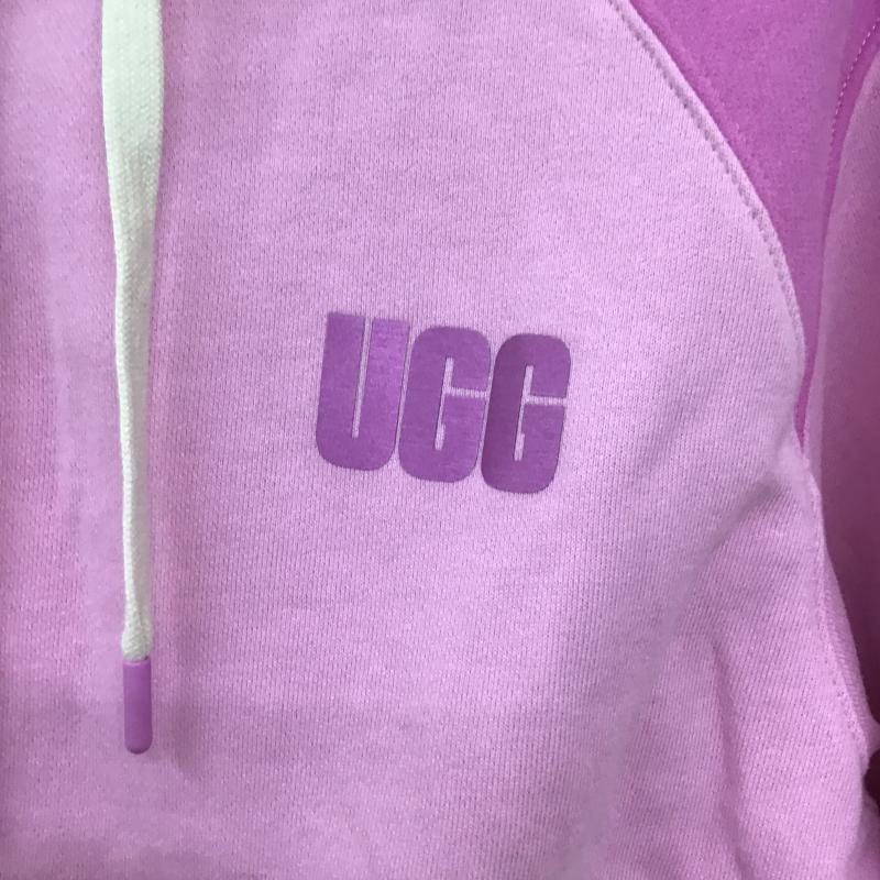 アグ UGG パーカー 長袖 長袖パーカー プルオーバーパーカー スウェット S ロゴ、文字 桃 / ピンク / pink レディース USED 古着 中古 10160138