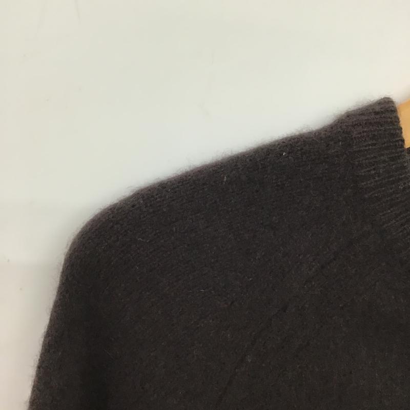 ユナイテッドアローズグリーンレーベルリラクシング UNITED ARROWS green label relaxing ニット、セーター 長袖 長袖ニットカットソー クルーネック セーター M 無地 ダークブラウン / ダークブラウン / レディース USED 古着 中古 10160139