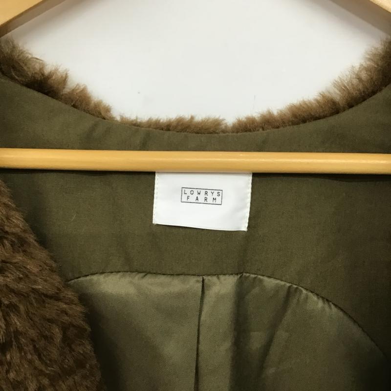 ローリーズファーム LOWRYS FARM ベスト ベスト ファーベスト ノースリーブ FREE 無地 茶 / ブラウン / brown レディース USED 古着 中古 10160145