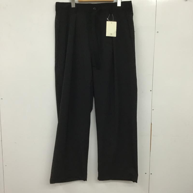 ジャーナルスタンダード JOURNAL STANDARD パンツ スラックス スラックスパンツ ワイドパンツ カジュアルパンツ L 無地 黒 / ブラック / black メンズ USED 古着 中古 10160148