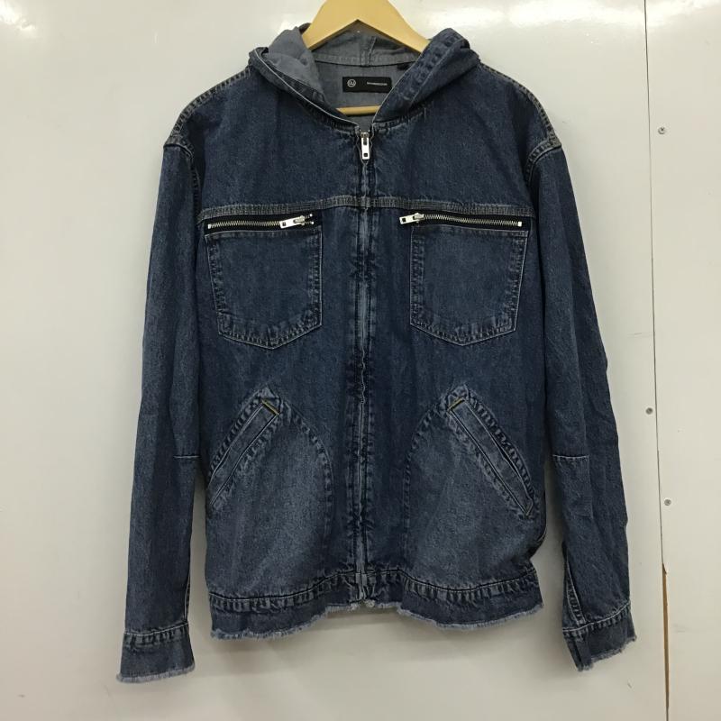 ジーユー GU ジャケット、上着 ジャンパー、ブルゾン 311-360206 デニムジップアップパーカ UNDERCOVER L 無地 青 / ブルー / blue メンズ USED 古着 中古 10160149