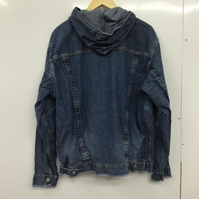 ジーユー GU ジャケット、上着 ジャンパー、ブルゾン 311-360206 デニムジップアップパーカ UNDERCOVER L 無地 青 / ブルー / blue メンズ USED 古着 中古 10160149