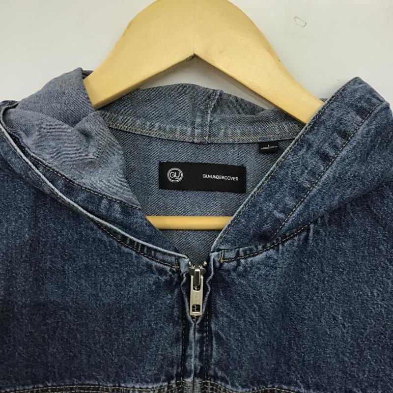 ジーユー GU ジャケット、上着 ジャンパー、ブルゾン 311-360206 デニムジップアップパーカ UNDERCOVER L 無地 青 / ブルー / blue メンズ USED 古着 中古 10160149