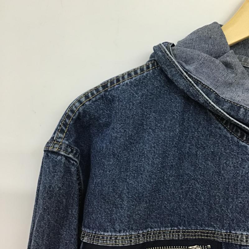 ジーユー GU ジャケット、上着 ジャンパー、ブルゾン 311-360206 デニムジップアップパーカ UNDERCOVER L 無地 青 / ブルー / blue メンズ USED 古着 中古 10160149