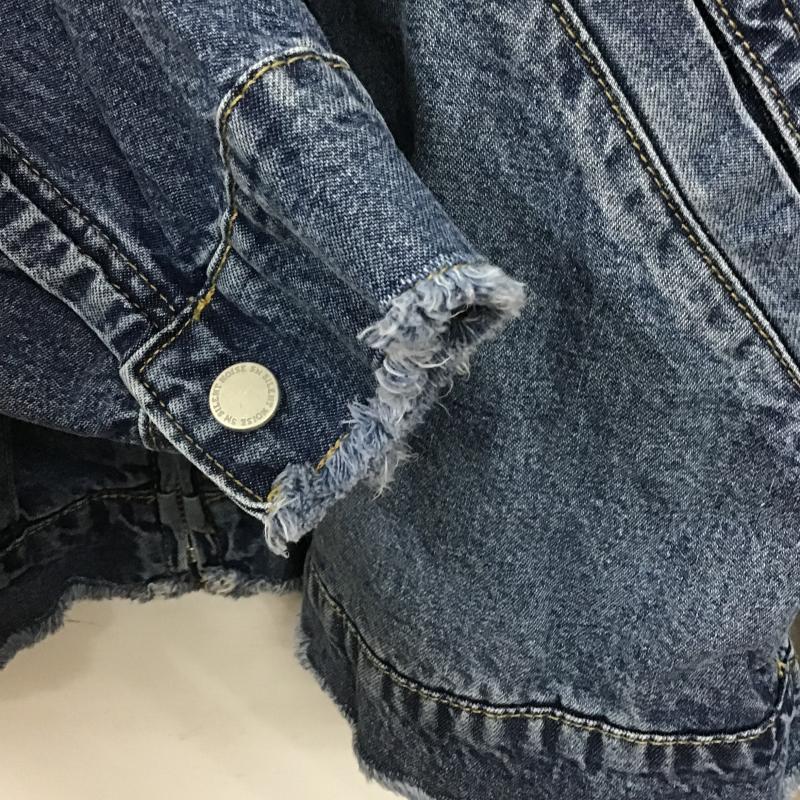 ジーユー GU ジャケット、上着 ジャンパー、ブルゾン 311-360206 デニムジップアップパーカ UNDERCOVER L 無地 青 / ブルー / blue メンズ USED 古着 中古 10160149