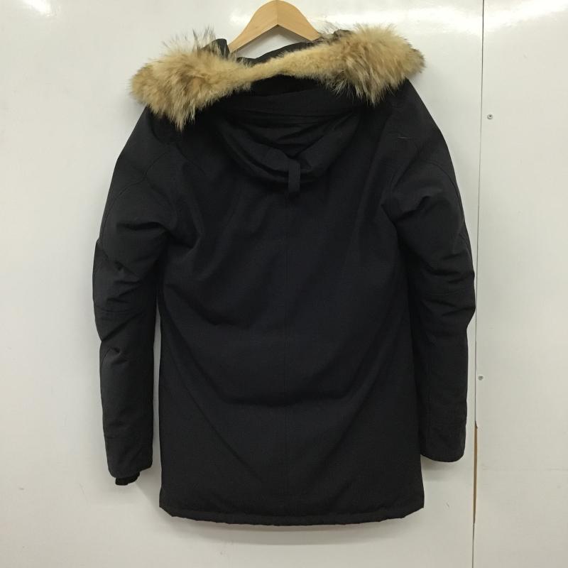 カナダグース CANADA GOOSE ジャケット、上着 ジャンパー、ブルゾン ジップアップジャケット ダウンジャケット アウター S ロゴ、文字 紺 / ネイビー / navy メンズ USED 古着 中古 10160151