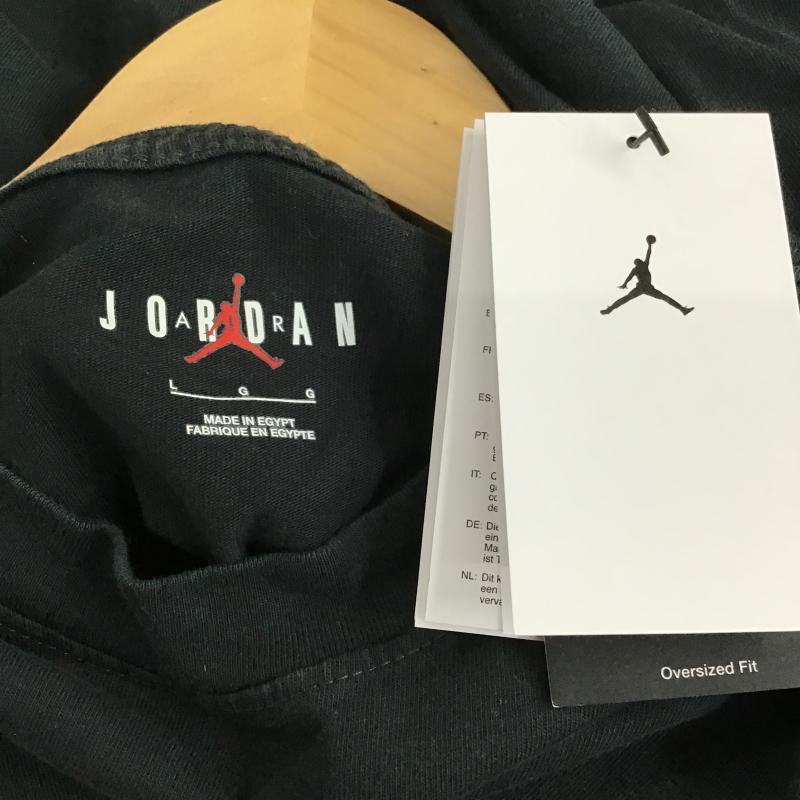エアジョーダン AIR JORDAN Tシャツ 半袖 半袖カットソー プリントTシャツ クルーネックカットソー L ロゴ、文字 ダークグレー / ダークグレー / メンズ USED 古着 中古 10160152