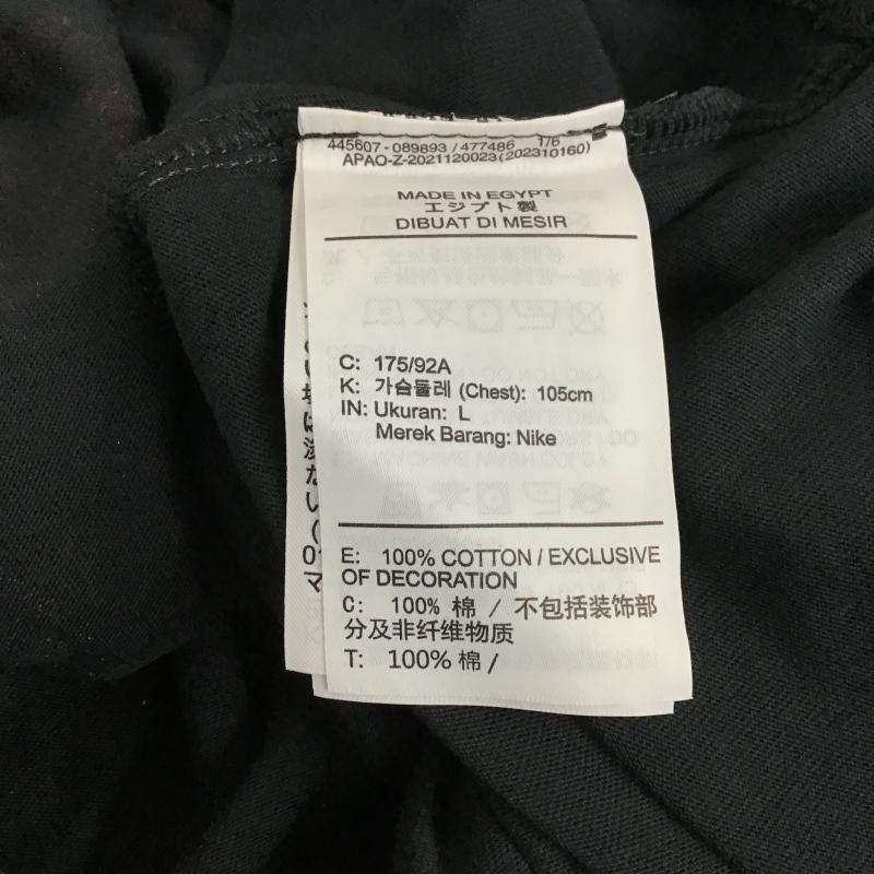 エアジョーダン AIR JORDAN Tシャツ 半袖 半袖カットソー プリントTシャツ クルーネックカットソー L ロゴ、文字 ダークグレー / ダークグレー / メンズ USED 古着 中古 10160152