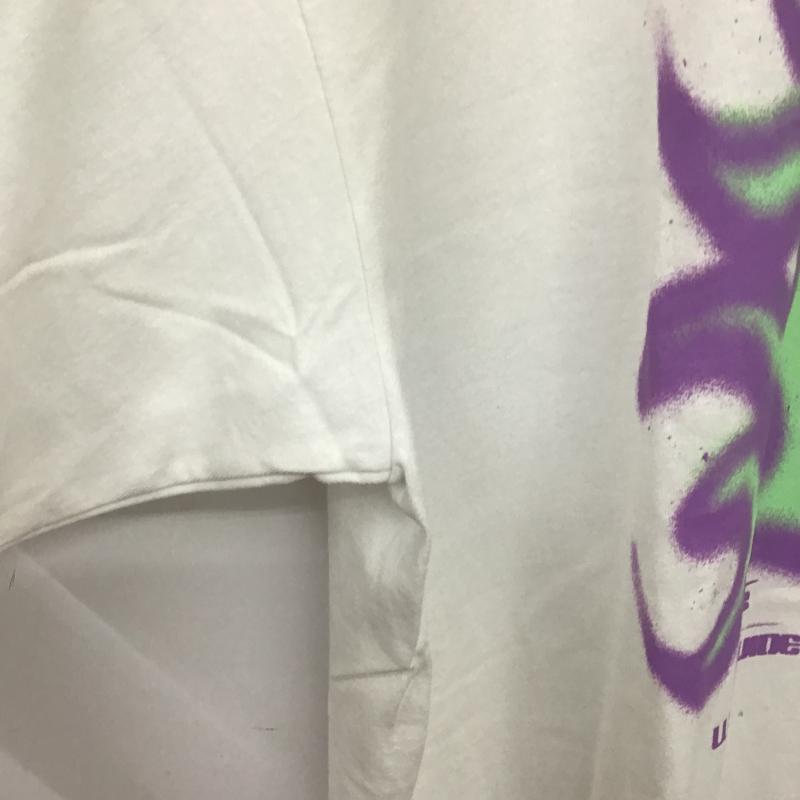 ハフ HUF Tシャツ 半袖 半袖カットソー プリントTシャツ クルーネックカットソー L プリント 白 / ホワイト / white メンズ USED 古着 中古 10160154