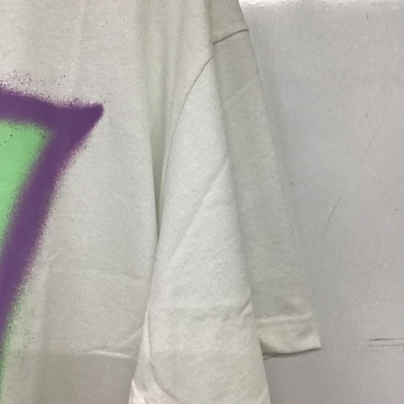 ハフ HUF Tシャツ 半袖 半袖カットソー プリントTシャツ クルーネックカットソー L プリント 白 / ホワイト / white メンズ USED 古着 中古 10160154