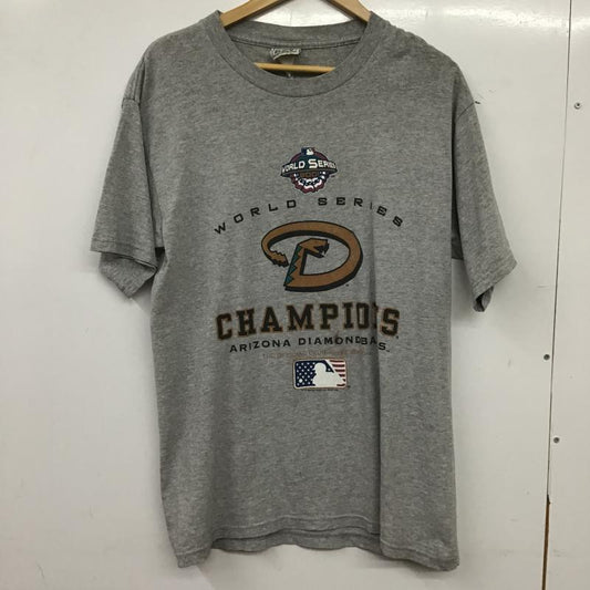 リー Lee Tシャツ 半袖 半袖カットソー プリントTシャツ クルーネックカットソー プリント 灰 / グレー / gray メンズ USED 古着 中古 10160156