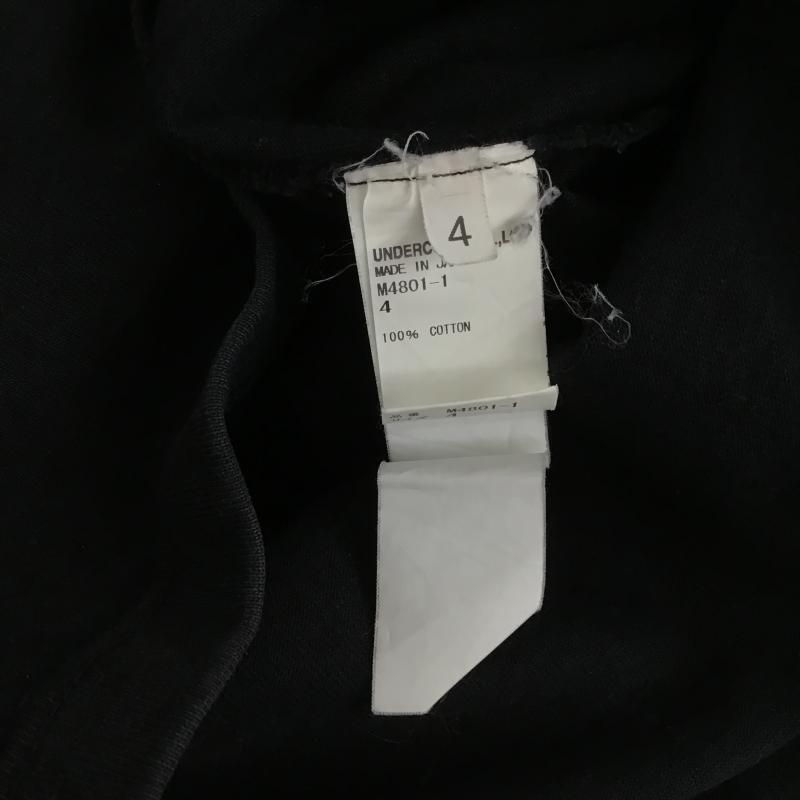 アンダーカバーイズム UNDERCOVERISM Tシャツ 半袖 半袖カットソー プリントTシャツ クルーネックカットソー 4 ロゴ、文字 黒 / ブラック / black メンズ USED 古着 中古 10160158