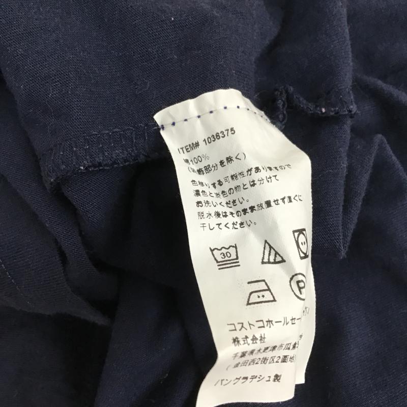 トミーヒルフィガー TOMMY HILFIGER カットソー 長袖 長袖カットソー プリントカットソー クルーネック S ロゴ、文字 紺 / ネイビー / navy メンズ USED 古着 中古 10160159