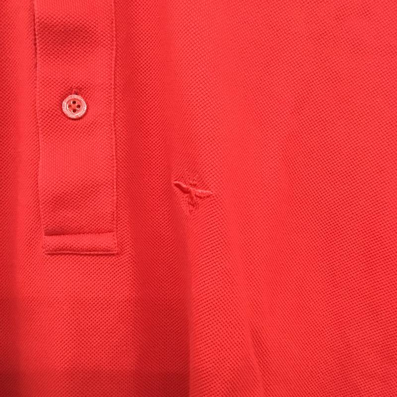 ディオール DIOR ポロシャツ 半袖 半袖ポロシャツ カラーシャツ 半袖カットソー 46 ロゴ、文字 赤 / レッド / red メンズ USED 古着 中古 10160160