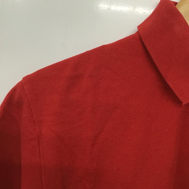 ディオール DIOR ポロシャツ 半袖 半袖ポロシャツ カラーシャツ 半袖カットソー 46 ロゴ、文字 赤 / レッド / red メンズ USED 古着 中古 10160160