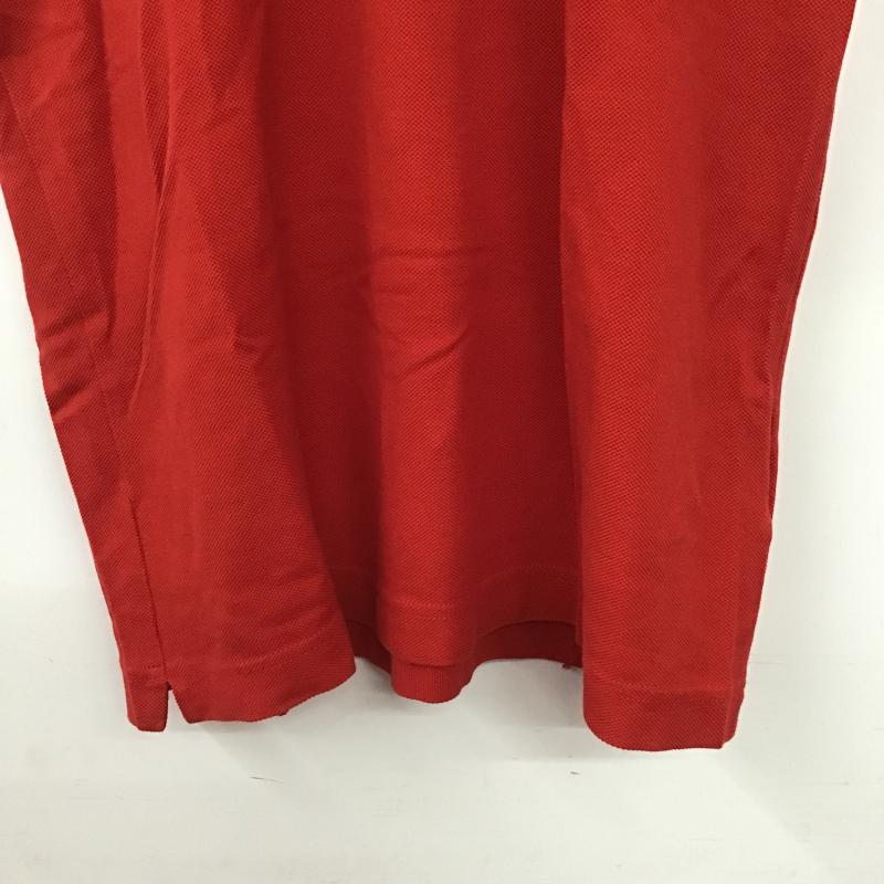 ディオール DIOR ポロシャツ 半袖 半袖ポロシャツ カラーシャツ 半袖カットソー 46 ロゴ、文字 赤 / レッド / red メンズ USED 古着 中古 10160160