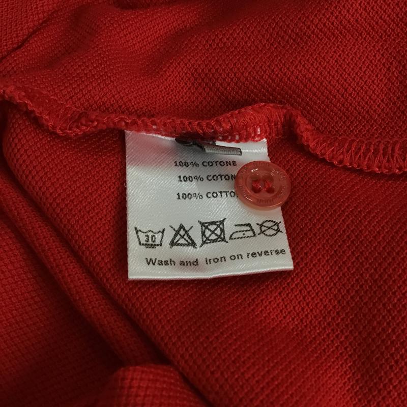 ディオール DIOR ポロシャツ 半袖 半袖ポロシャツ カラーシャツ 半袖カットソー 46 ロゴ、文字 赤 / レッド / red メンズ USED 古着 中古 10160160