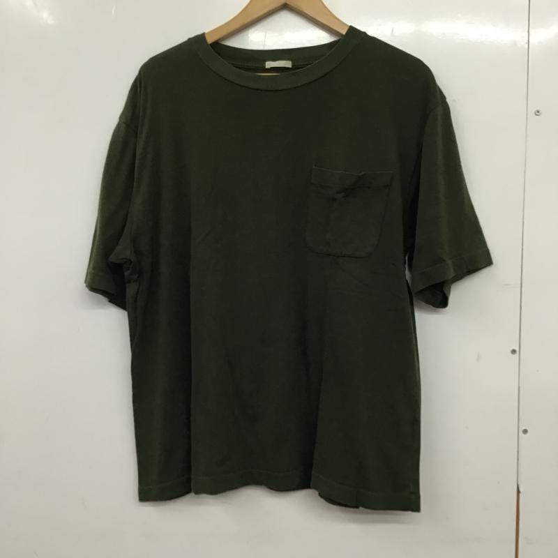 コモリ COMOLI Tシャツ 半袖 半袖カットソー プリントTシャツ クルーネックカットソー 1 無地 カーキ / カーキ / khaki メンズ USED 古着 中古 10160164