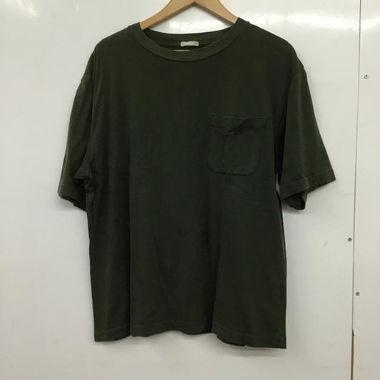 コモリ COMOLI Tシャツ 半袖 半袖カットソー プリントTシャツ クルーネックカットソー 1 無地 カーキ / カーキ / khaki メンズ USED 古着 中古 10160164