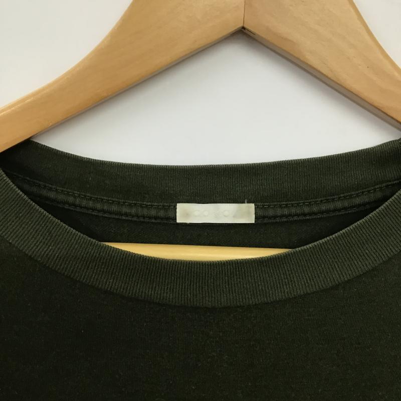 コモリ COMOLI Tシャツ 半袖 半袖カットソー プリントTシャツ クルーネックカットソー 1 無地 カーキ / カーキ / khaki メンズ USED 古着 中古 10160164