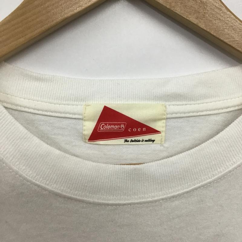 コールマン Coleman Tシャツ 半袖 半袖カットソー プリントTシャツ クルーネックカットソー XL ロゴ、文字 白 / ホワイト / white メンズ USED 古着 中古 10160166