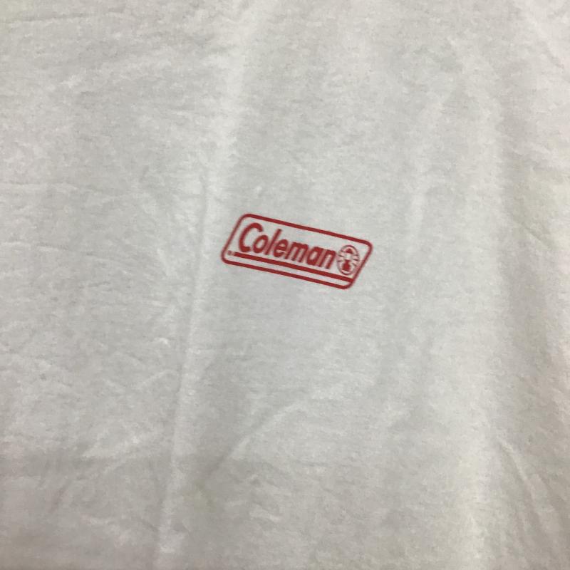 コールマン Coleman Tシャツ 半袖 半袖カットソー プリントTシャツ クルーネックカットソー XL ロゴ、文字 白 / ホワイト / white メンズ USED 古着 中古 10160166