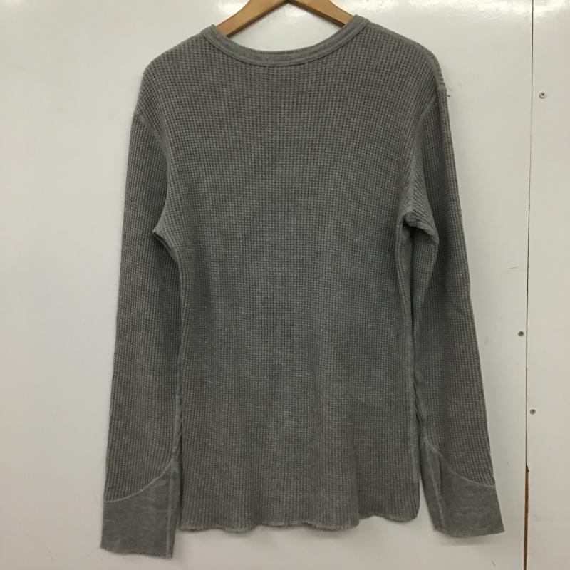 バーンズアウトフィッターズ BARNS OUTFITTERS カットソー 長袖 長袖カットソー ヘンリーネックカットソー 38 無地 灰 / グレー / gray メンズ USED 古着 中古 10160168