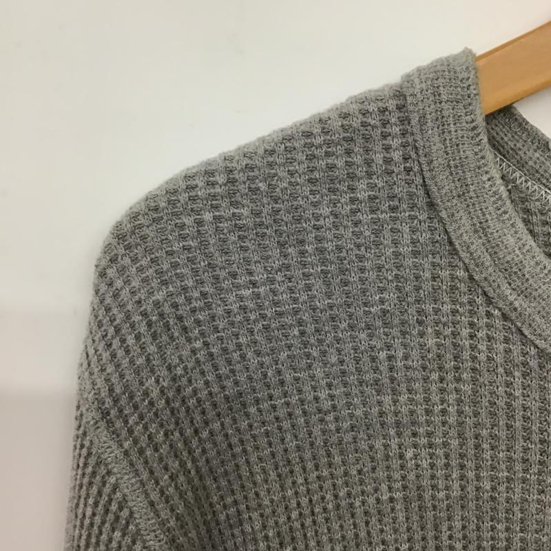 バーンズアウトフィッターズ BARNS OUTFITTERS カットソー 長袖 長袖カットソー ヘンリーネックカットソー 38 無地 灰 / グレー / gray メンズ USED 古着 中古 10160168