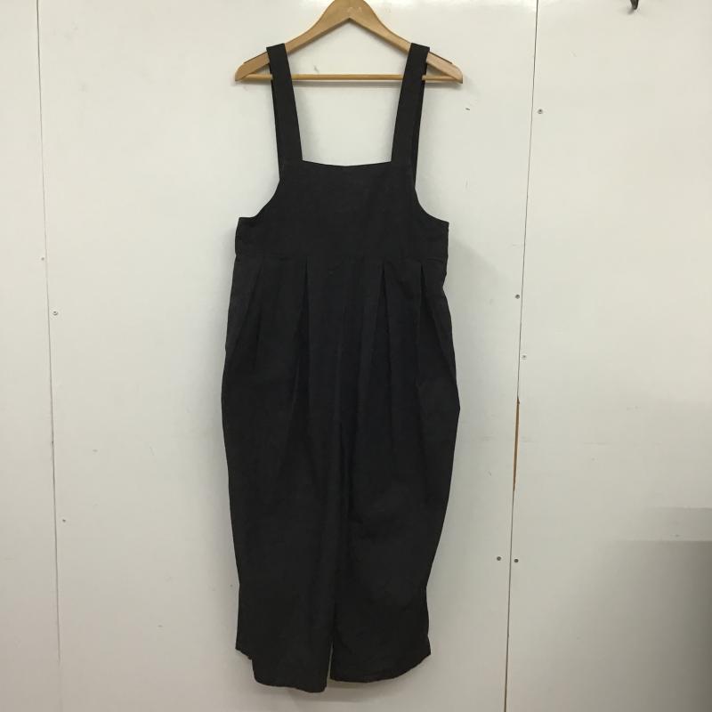 メルロー merlot サロペット・オーバーオール サロペット、オーバーオール FREE 無地 黒 / ブラック / black レディース USED 古着 中古 10160173