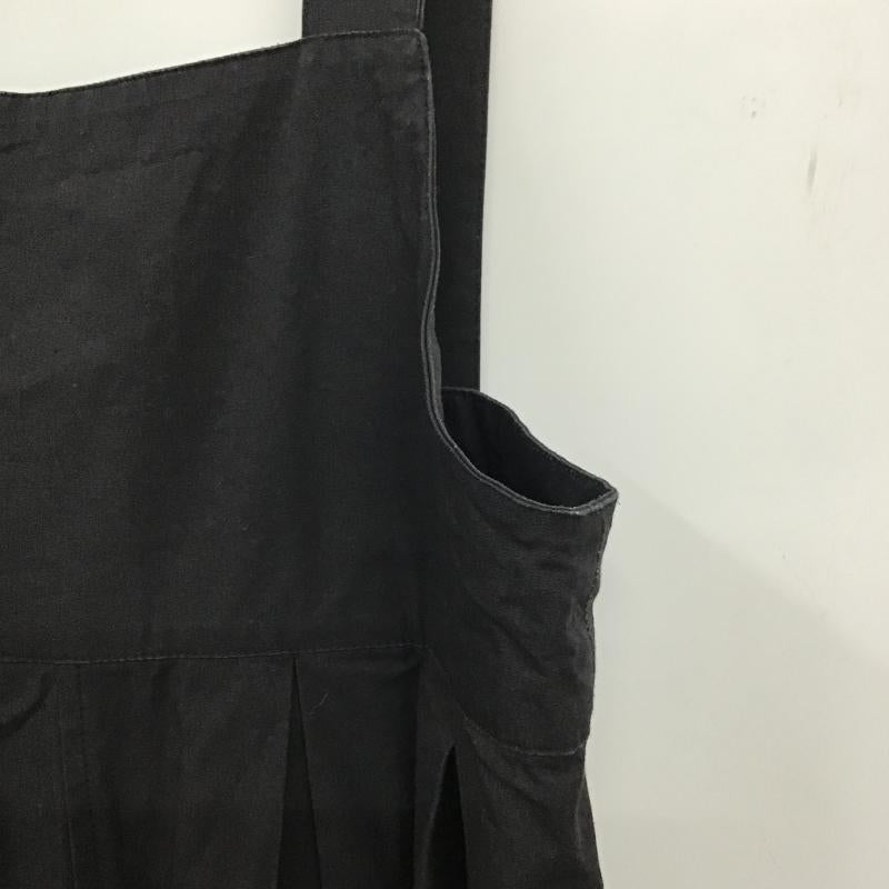 メルロー merlot サロペット・オーバーオール サロペット、オーバーオール FREE 無地 黒 / ブラック / black レディース USED 古着 中古 10160173