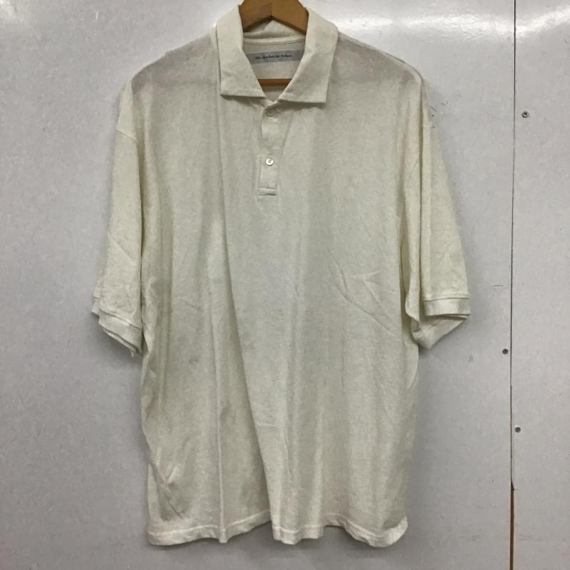 イール EEL ポロシャツ 半袖 半袖ポロシャツ カラーシャツ 半袖カットソー L 無地 白 / ホワイト / white メンズ USED 古着 中古 10160175